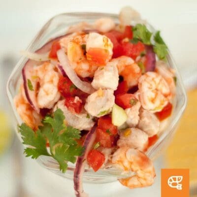 Ceviche de Pescado y Camarones Pavichi